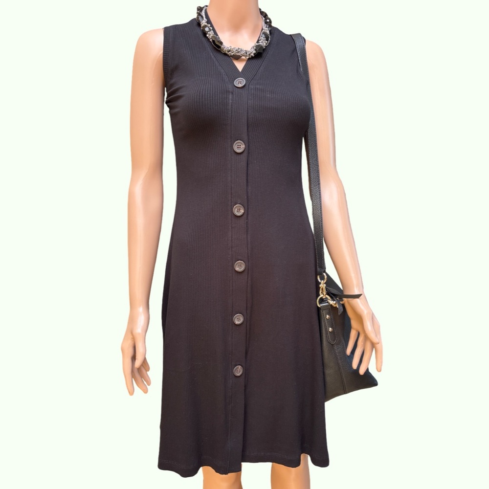 Ann Taylor Black Midi Sheath Dress NWT Medium Petite